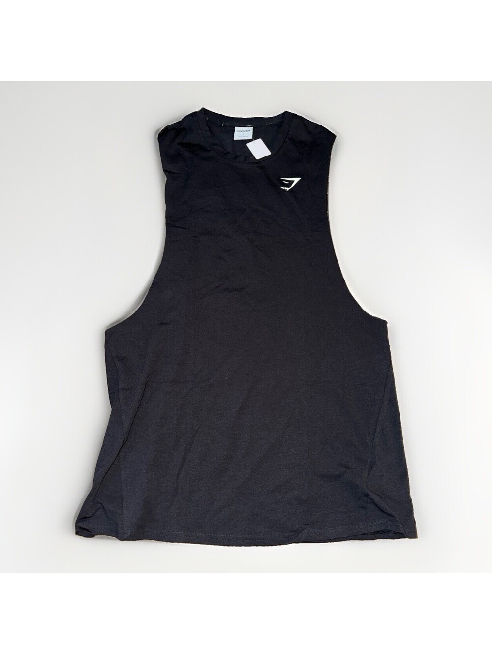 Gymshark Critical Drop Arm Tank Mens Large Black NWOT Muscle Gym